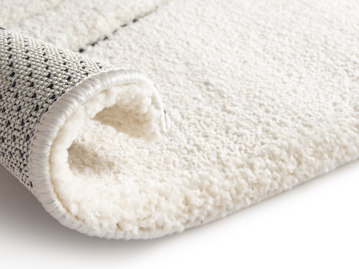 Tapis poils ras LUDO motif graphique