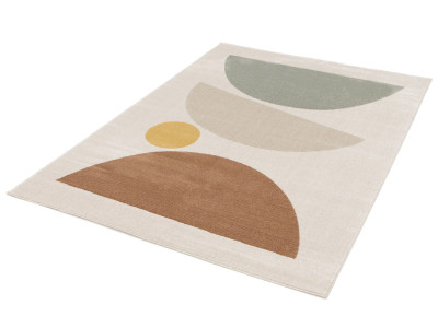 Tapis poils ras MARTINE motif abstrait