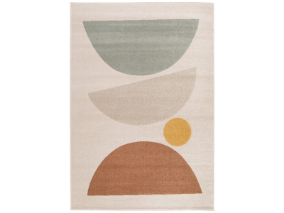 Tapis poils ras MARTINE motif abstrait