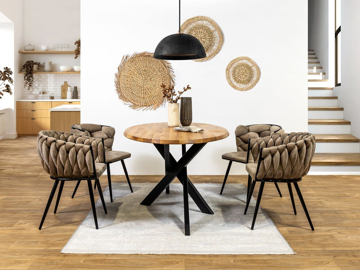 ADELE 200 cm ovale eettafel in massief eiken
