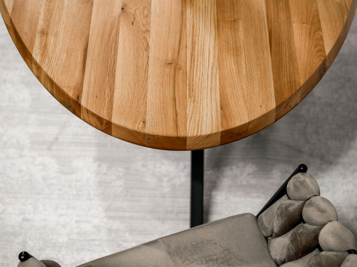 ADELE 200 cm ovale eettafel in massief eiken