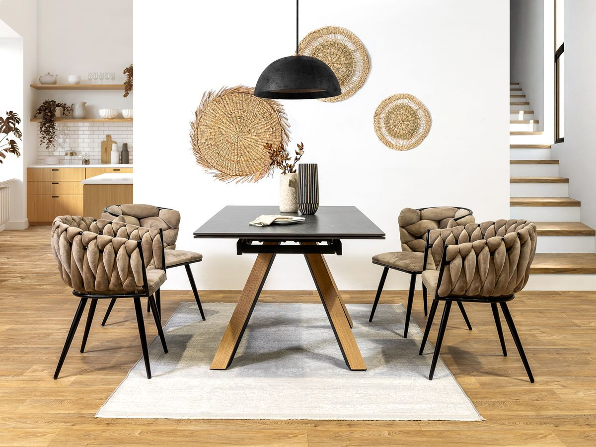 ZOLA uitschuifbare eettafel 160 tot 240 cm keramisch blad