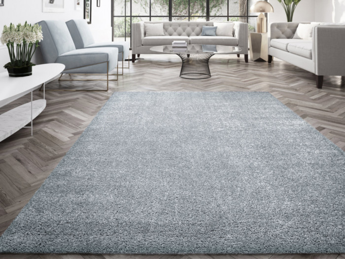 Tapis poils ras MIREILLE uni