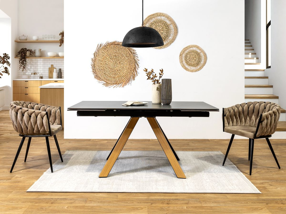 ZOLA uitschuifbare eettafel 160 tot 240 cm keramisch blad