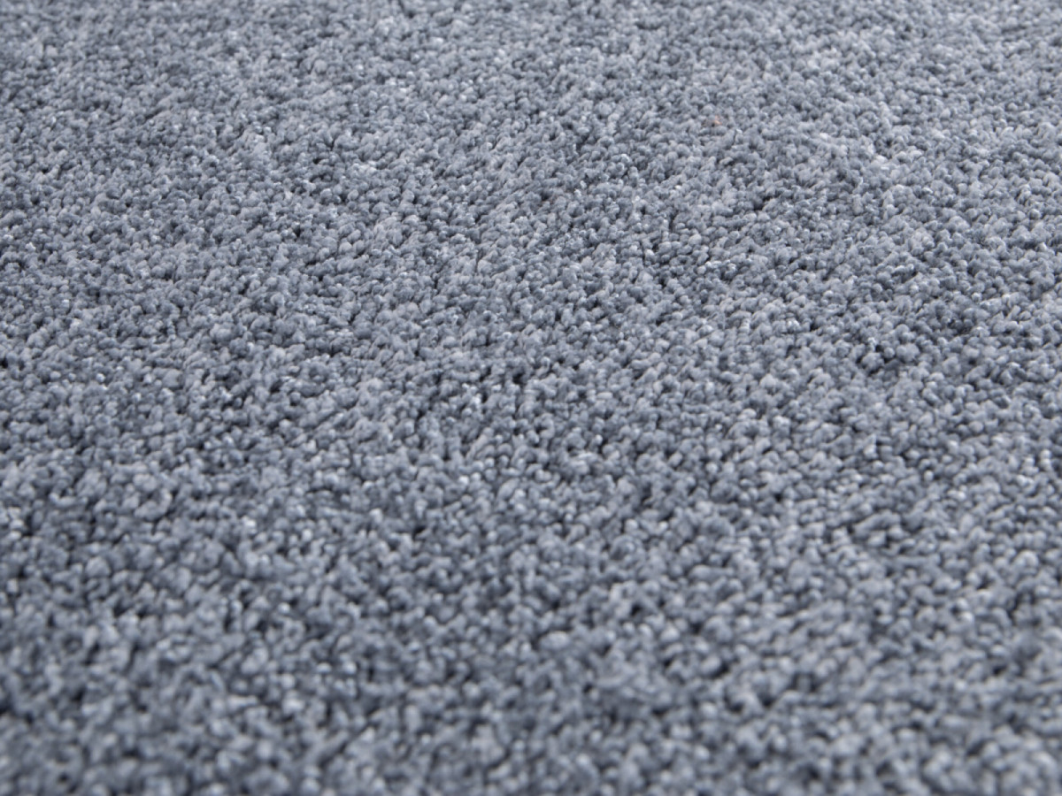 Tapis poils ras lavable MIREILLE uni bleu — vue 4