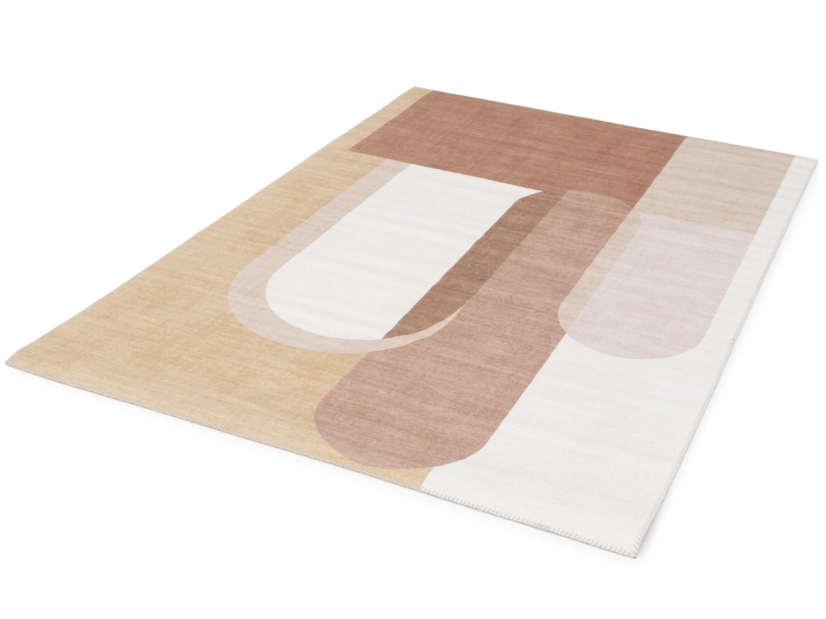 NADINE laagpolig vloerkleed met abstract patroon