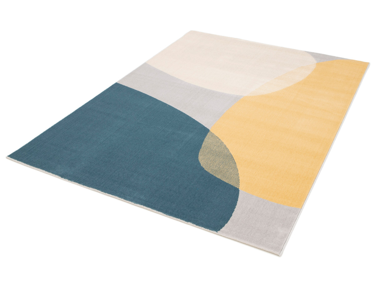 NICOLE laagpolig vloerkleed met abstract patroon