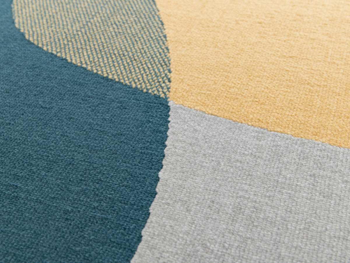 NICOLE laagpolig vloerkleed met abstract patroon