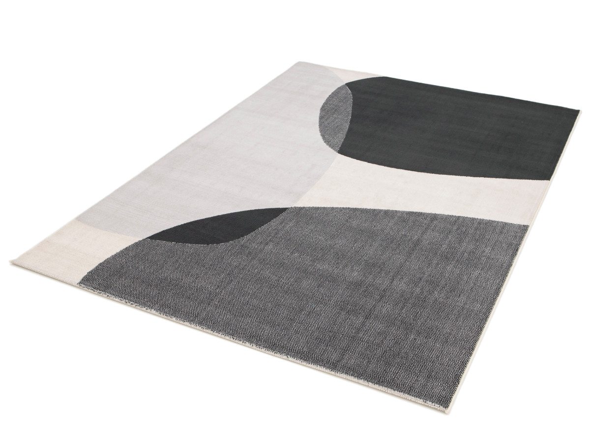 NICOLE laagpolig vloerkleed met abstract patroon