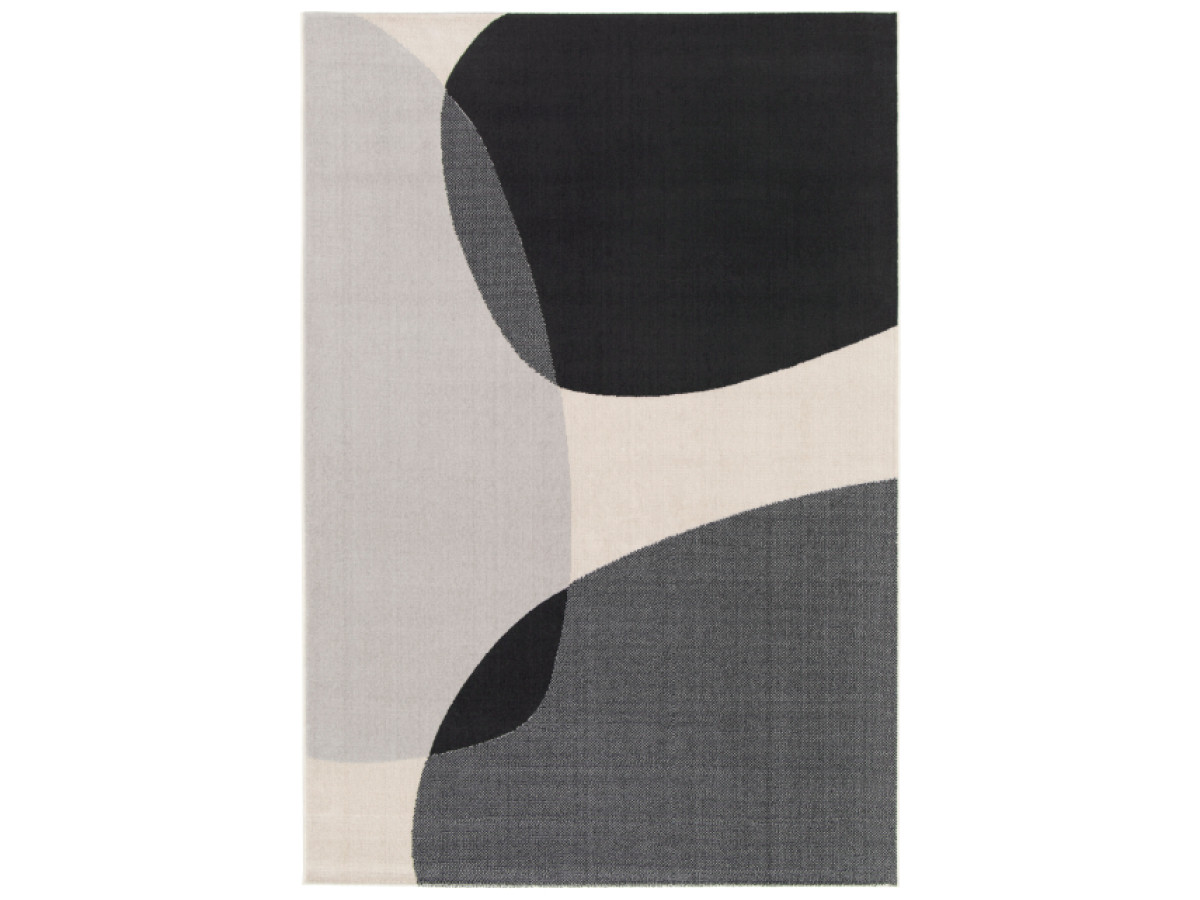 NICOLE laagpolig vloerkleed met abstract patroon