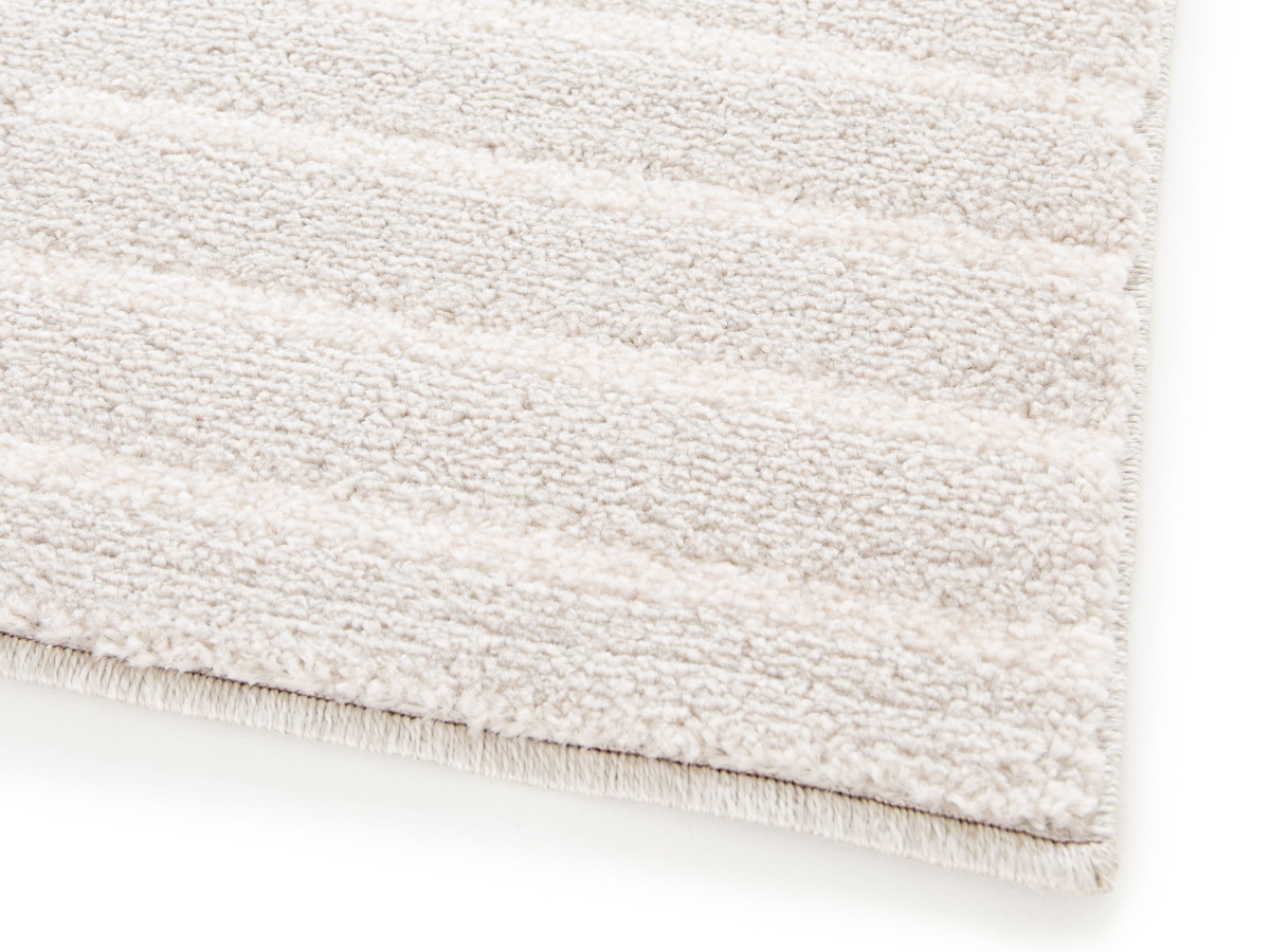 Tapis poils ras ODILE motif abstrait gris clair — vue 6