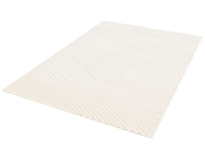 Tapis poils ras OLIVIER motif abstrait