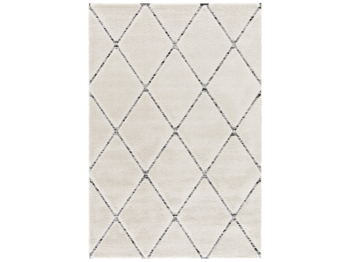 Tapis poils ras OPHELIE motif graphique