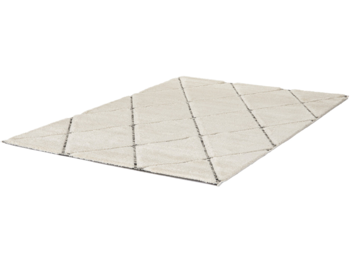 Tapis poils ras OPHELIE motif graphique