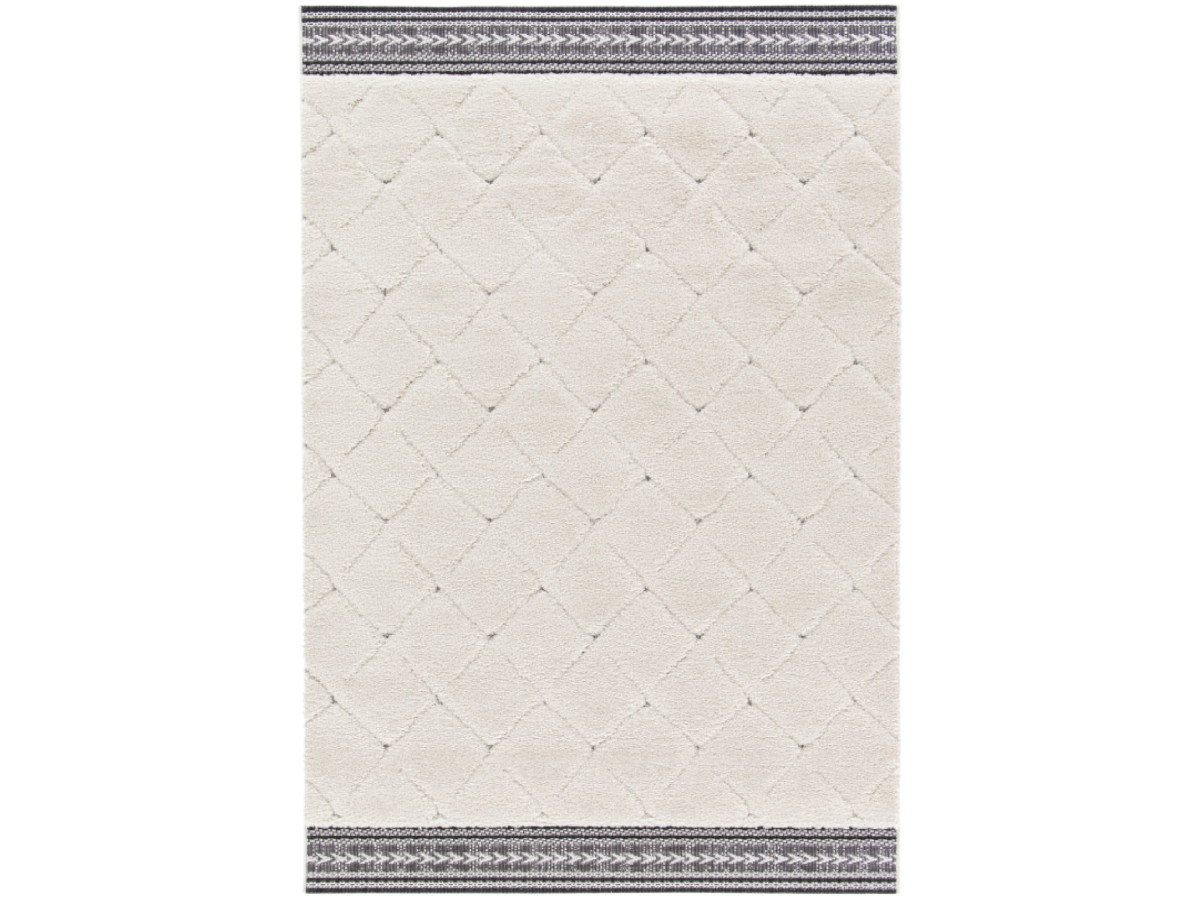 Tapis poils ras ROMAIN motif graphique