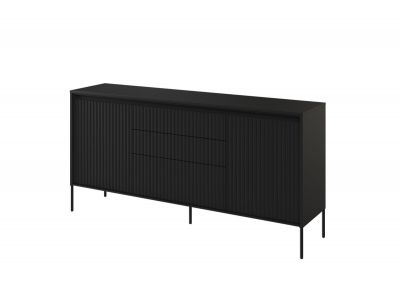 Buffet 2 portes 166 cm LENARA avec tasseaux et LED