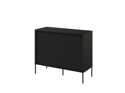 Buffet 2 portes 100 cm LENARA avec tasseaux et LED