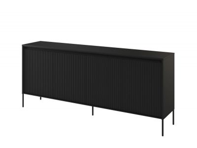 Buffet 4 portes 193 cm LENARA avec tasseaux et LED