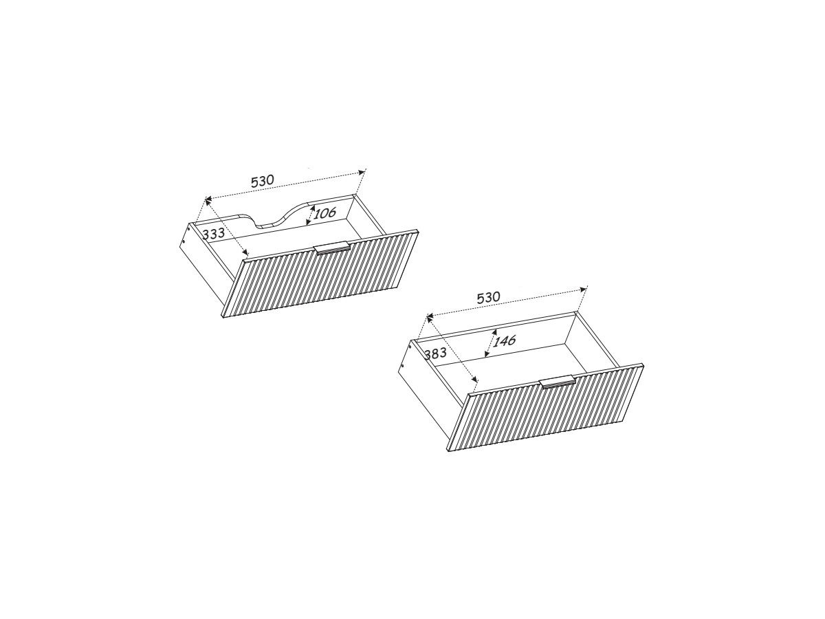 120 cm HILONA badkamermeubel met eikenhouten opzetwastafels
