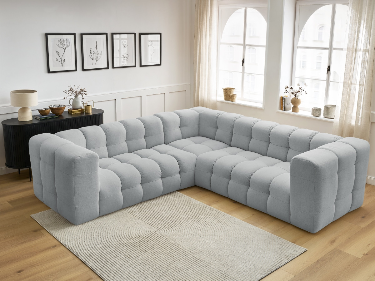 Canapé d'angle réversible CLOUD gris clair — vue 6