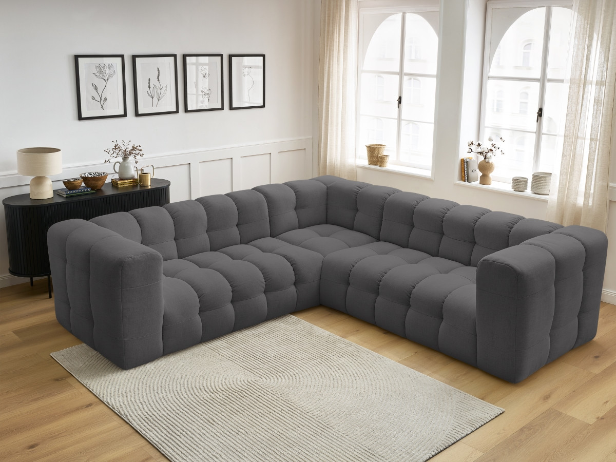 Canapé d'angle réversible CLOUD gris foncé — vue 6