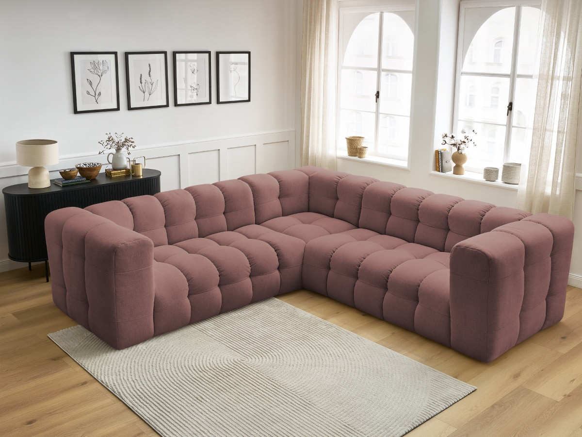 Canapé d'angle réversible CLOUD rose — vue 6