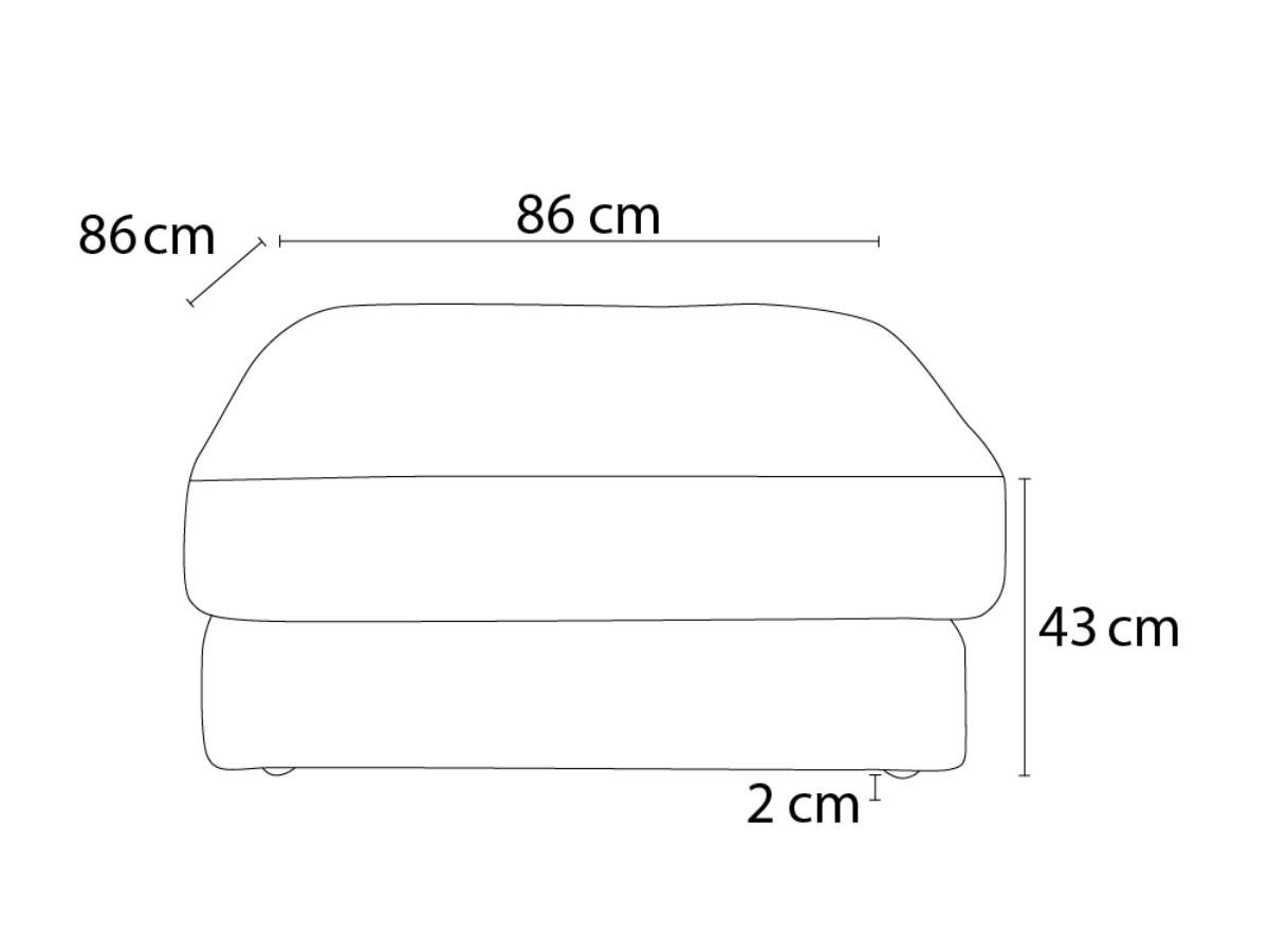 Canapé d'angle fixe EVEREST tissu chiné - Orange - Angle droit - 10 coussins