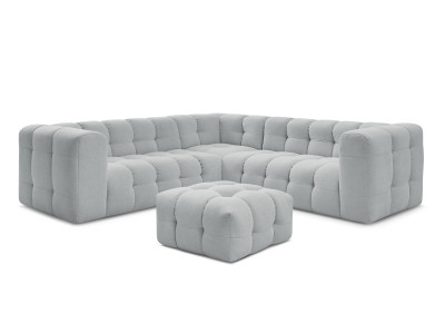 Canapé d'angle réversible CLOUD avec pouf
