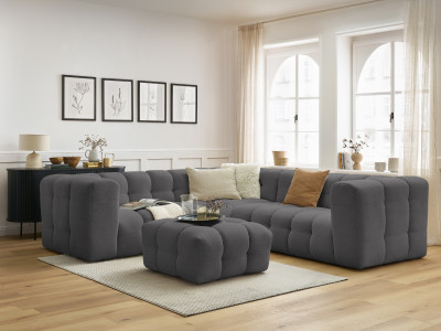 Canapé d'angle réversible CLOUD avec pouf