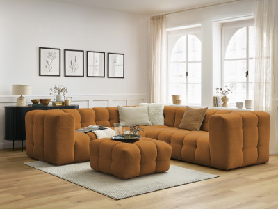 Canapé d'angle réversible CLOUD avec pouf