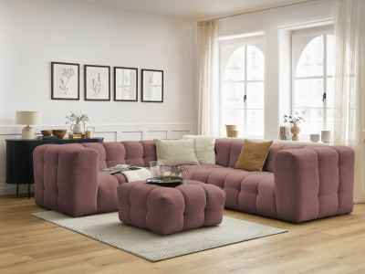 Canapé d'angle réversible CLOUD avec pouf