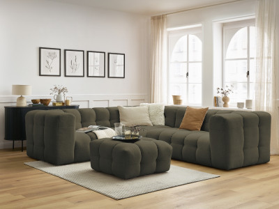 Canapé d'angle réversible CLOUD avec pouf
