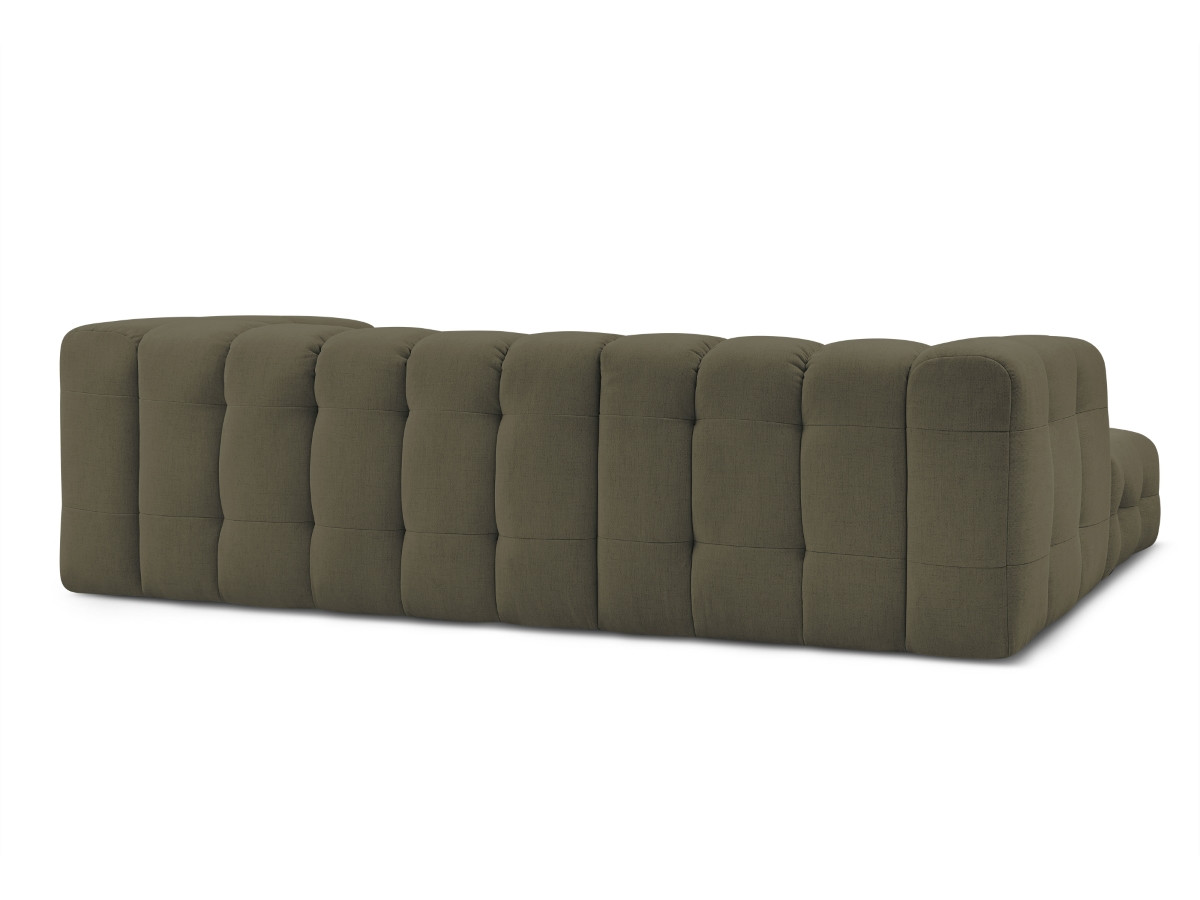 Canapé d'angle fixe CLOUD avec pouf