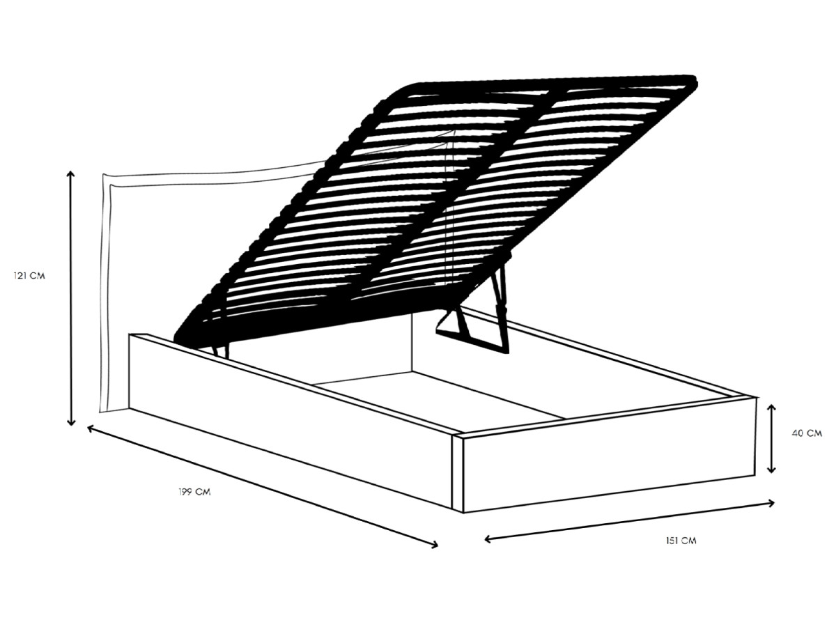 CARA XL opbergbed