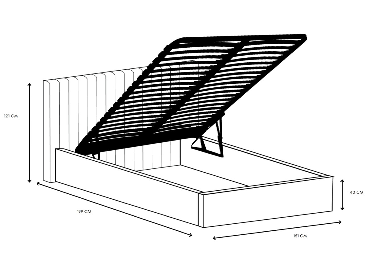 OCEANE XL opbergbed