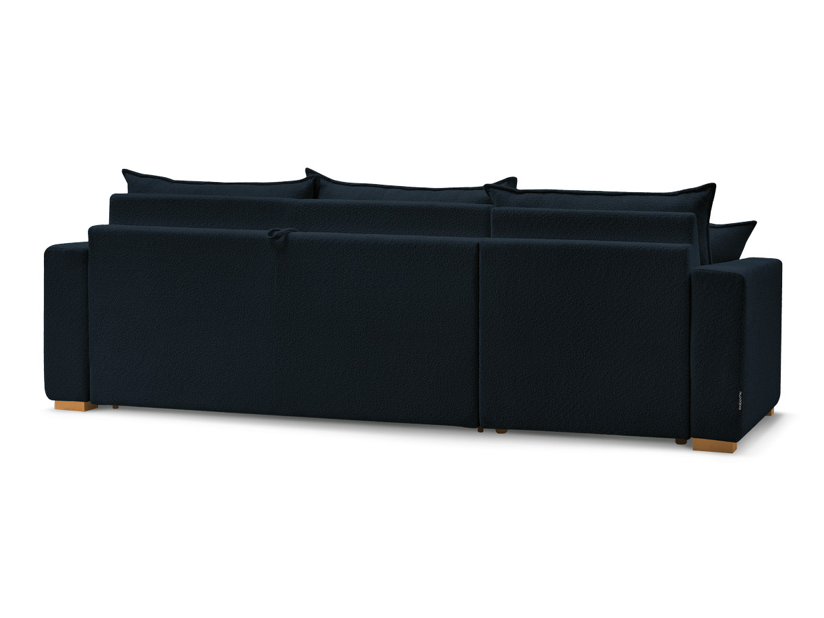 Canapé d'angle réversible convertible ouverture express AUGUSTIN tissu bouclette