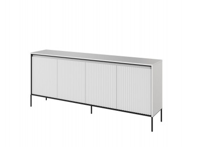 Buffet 4 portes 193 cm LENARA avec tasseaux et LED