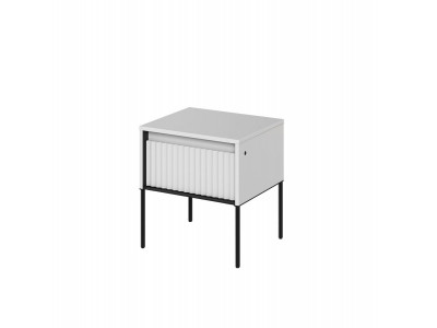 Table de chevet 1 tiroir LENARA avec tasseaux et LED