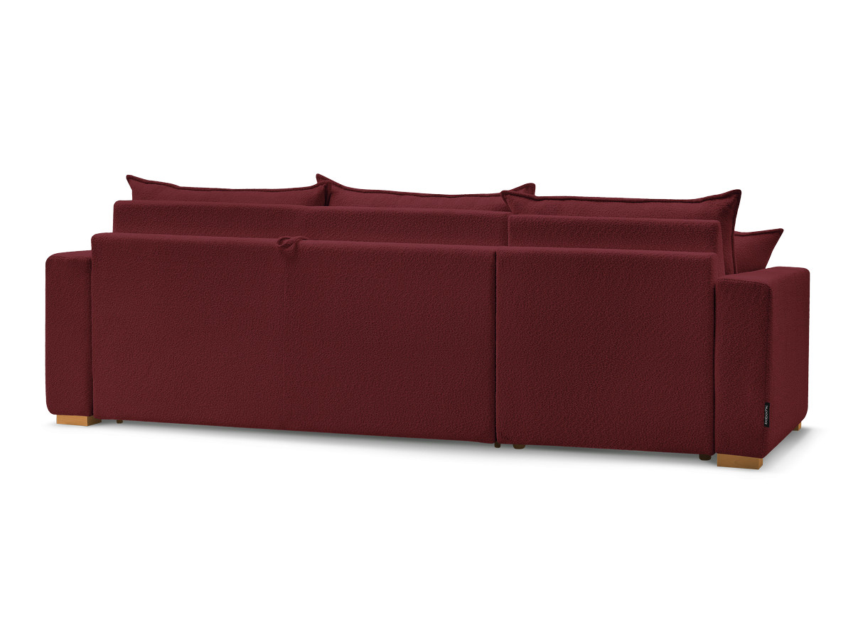 Canapé d'angle réversible convertible ouverture express AUGUSTIN tissu bouclette