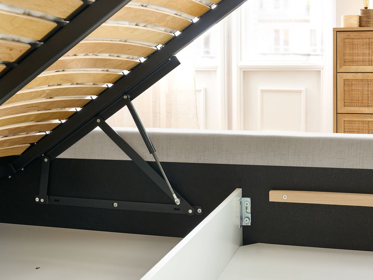 Canapé d'angle fixe EVEREST tissu chiné - Orange - Angle droit - 10 coussins