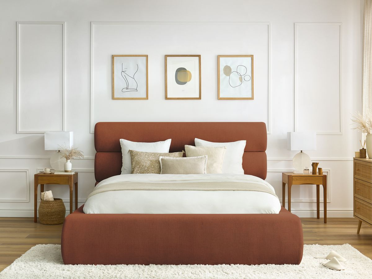 Lit coffre JAGNA orange — vue 5