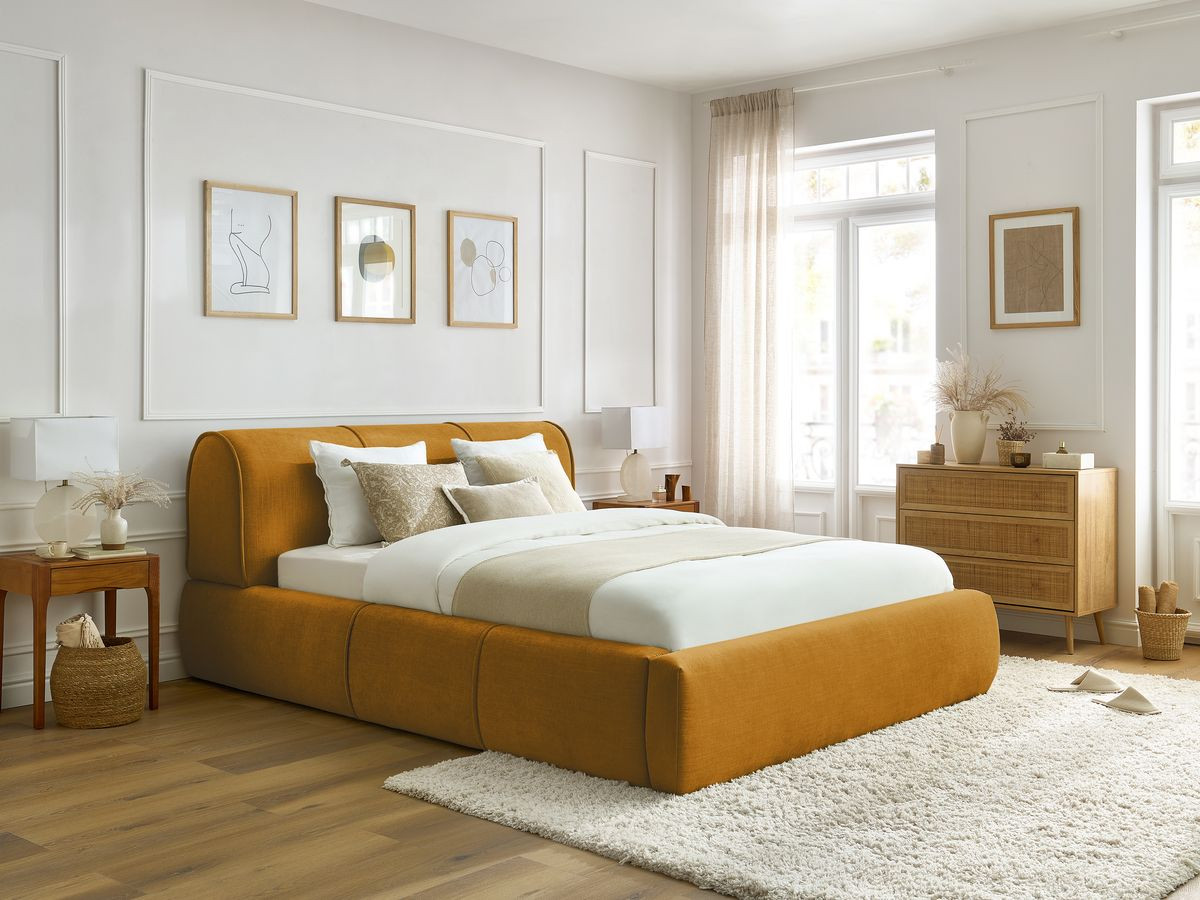 Lit coffre VERNON jaune