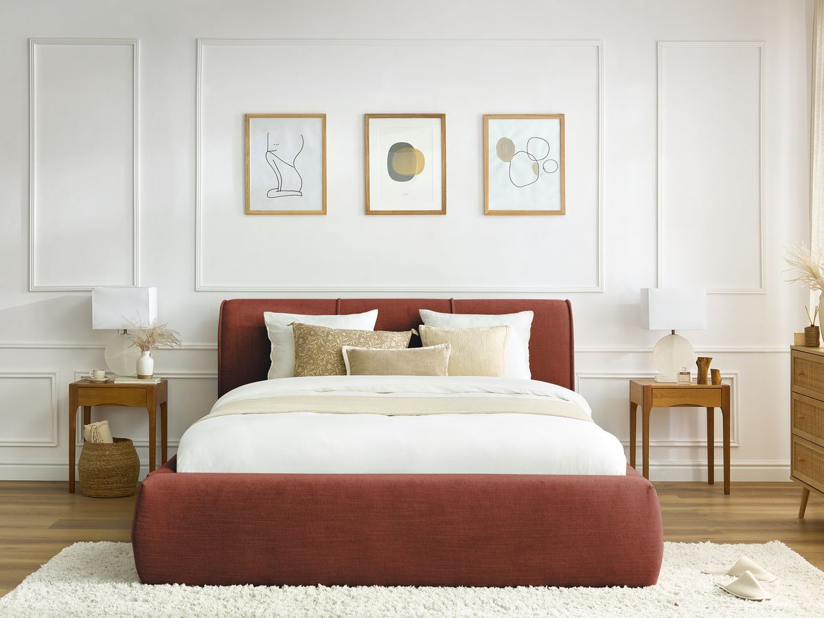 Lit coffre VERNON orange — vue 5