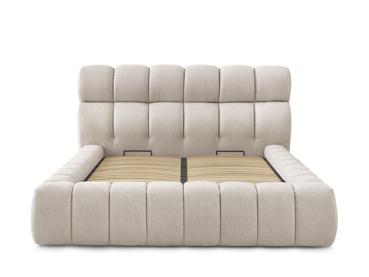 Lit coffre MONT-BLANC chiné beige — vue 6