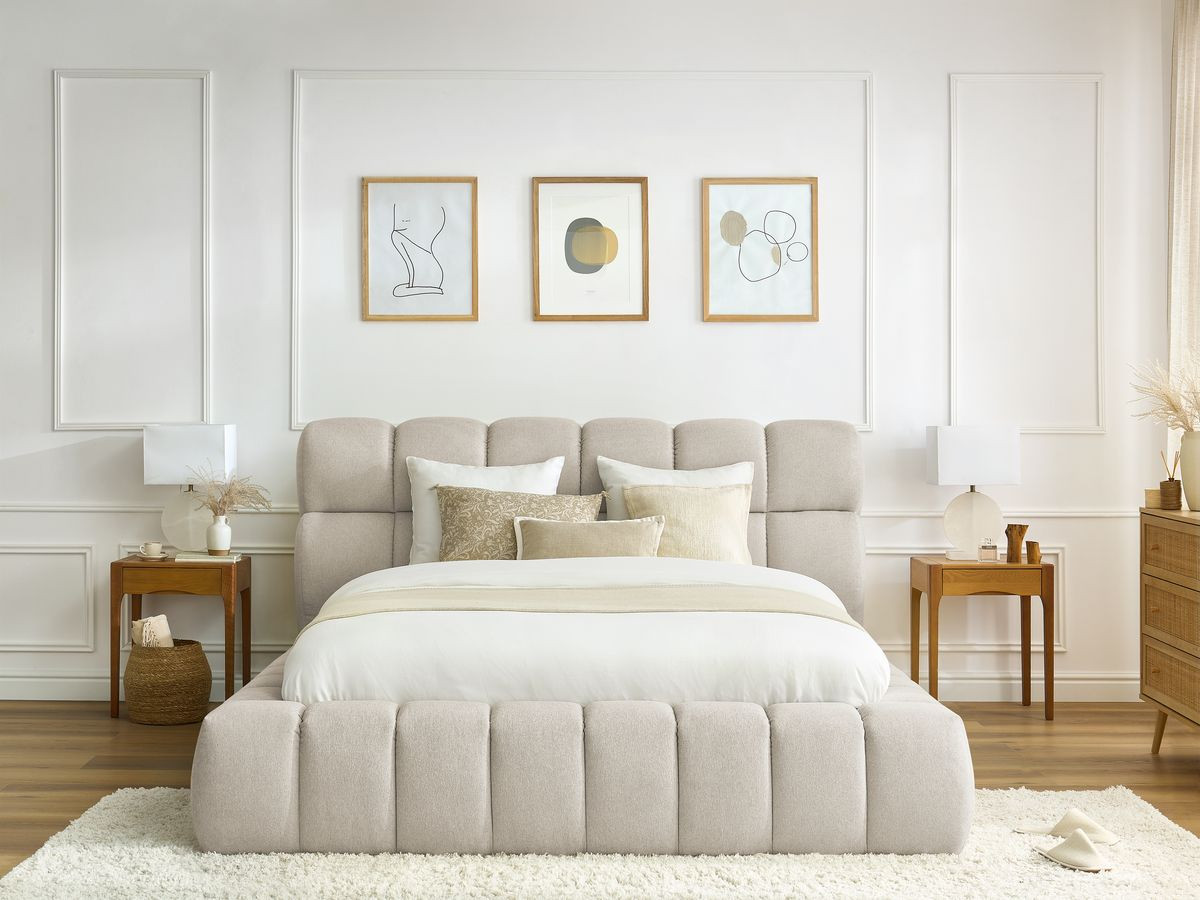 MONT-BLANC opbergbed in gladde stof