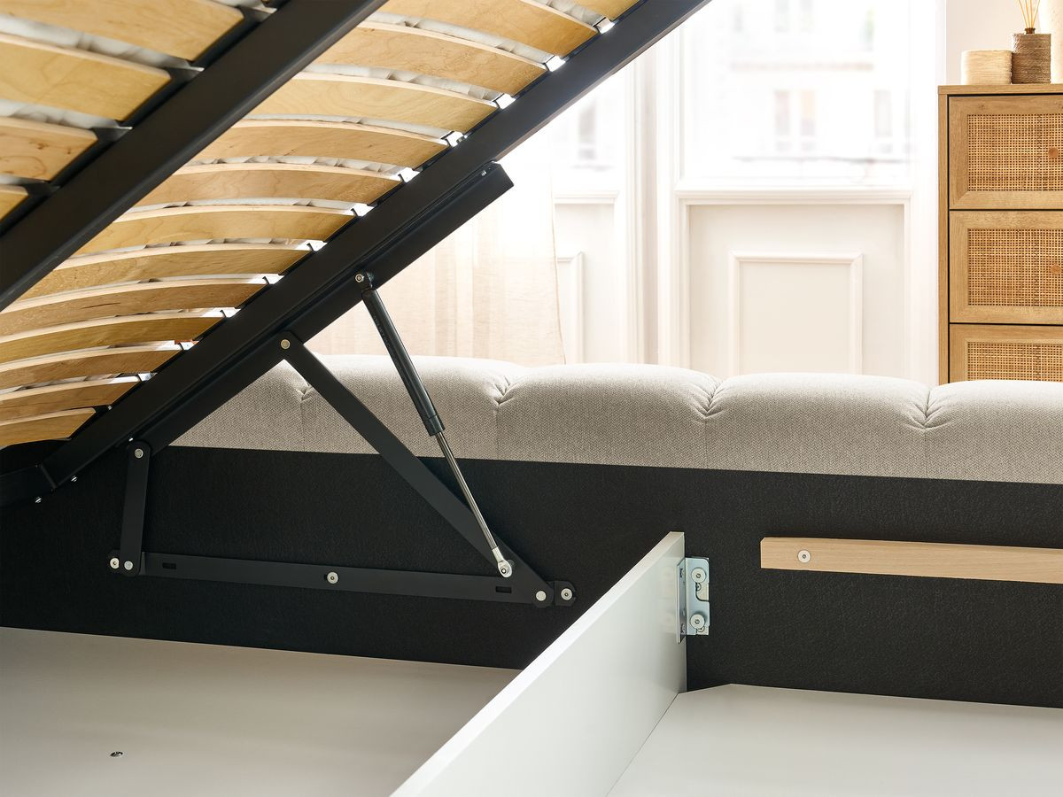 MONT-BLANC opbergbed in gladde stof