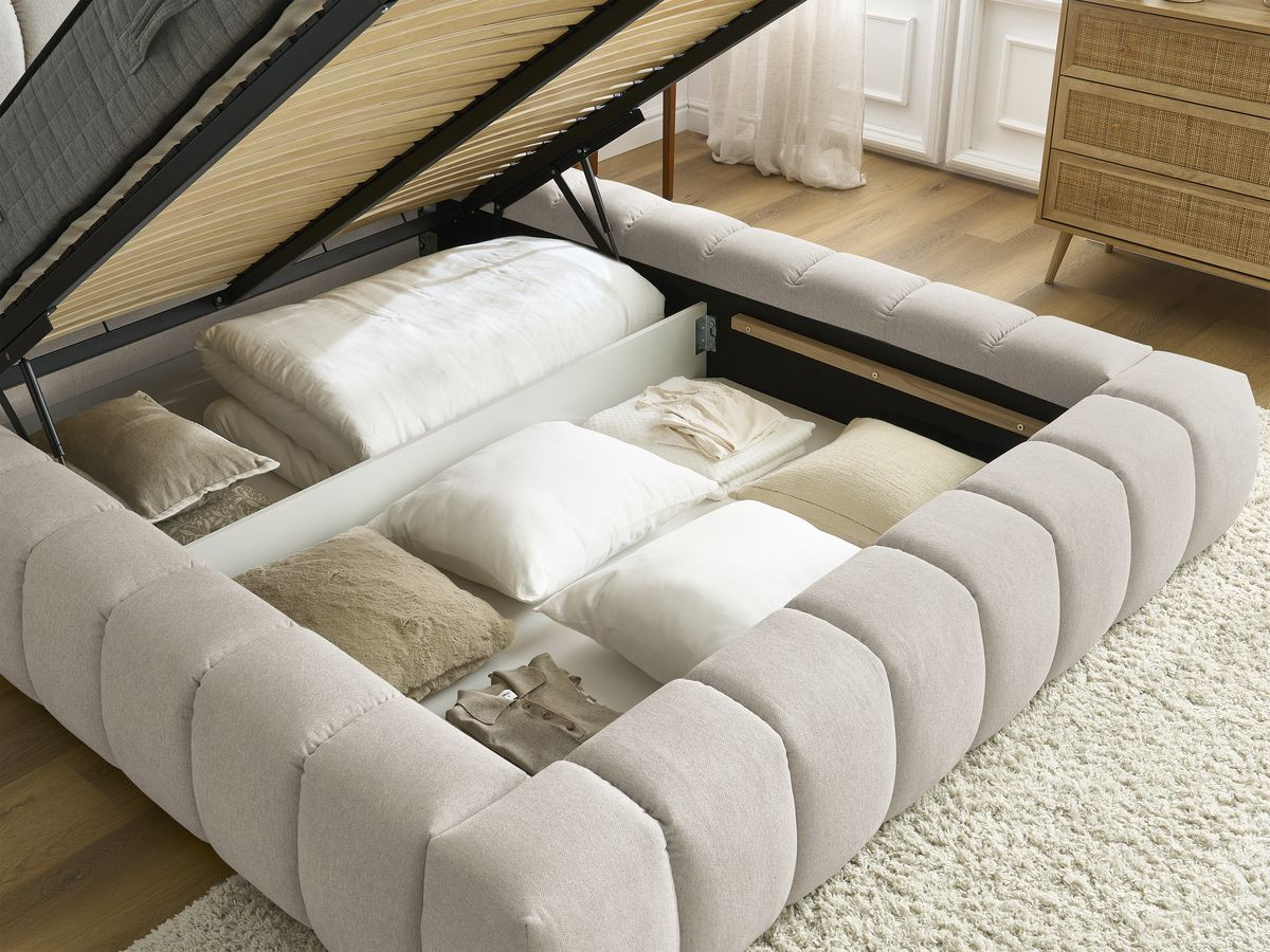 MONT-BLANC opbergbed in gladde stof