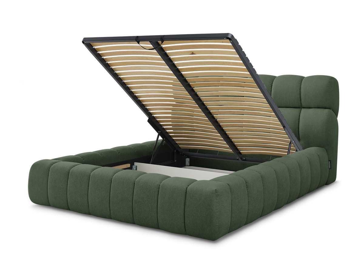 Canapé d'angle fixe EVEREST tissu chiné - Orange - Angle droit - 10 coussins
