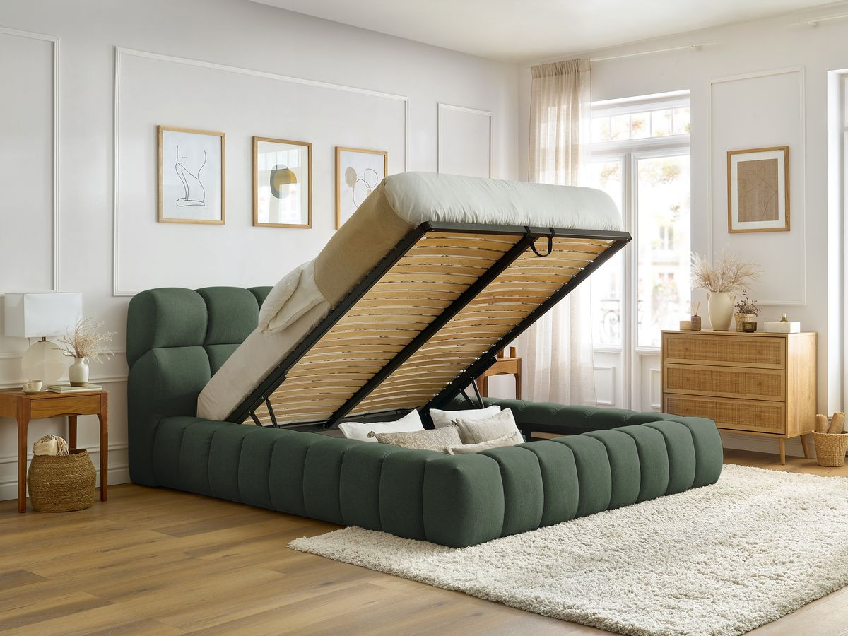 Lit coffre MONT-BLANC chiné vert — vue 6