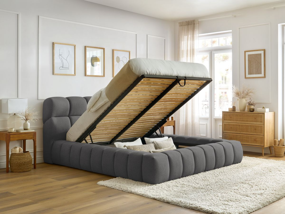 MONT-BLANC opbergbed in gladde stof